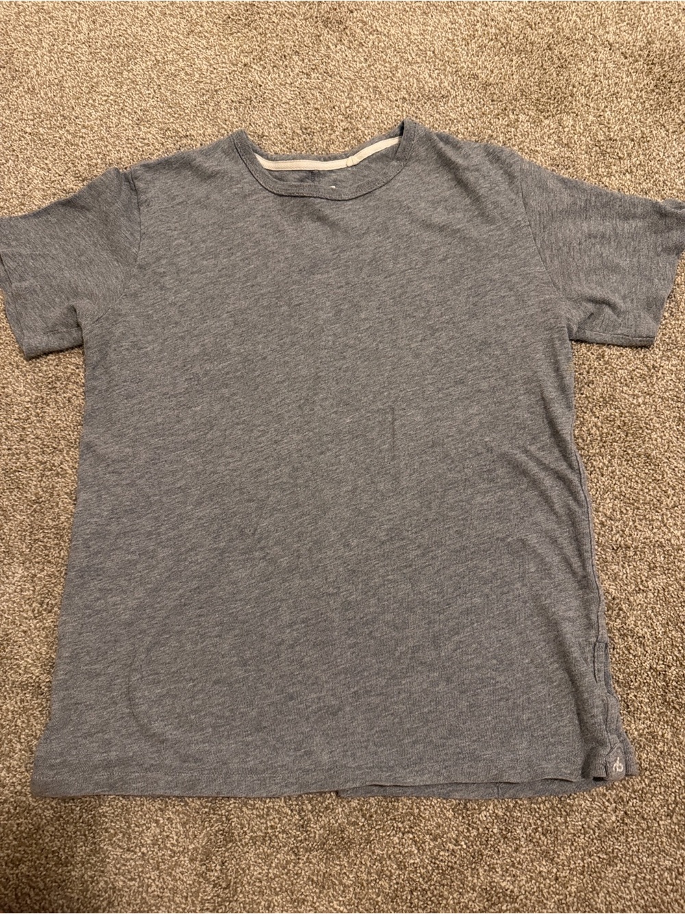 rag & bone Heather Gray Short Sleeve Crew Tee